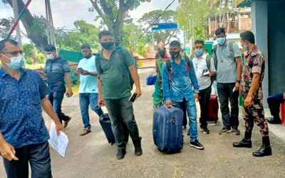 আখাউড়া দিয়ে সম্প্রচার কর্মীসহ বাংলাদেশে এসেছে ৬৪ জন যাত্রী