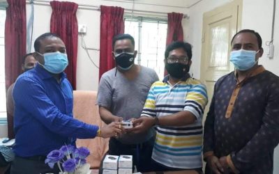 কসবা স্বাস্থ্য কমপ্লেক্সে ১০টি পালস অক্সিমিটার উপহার
