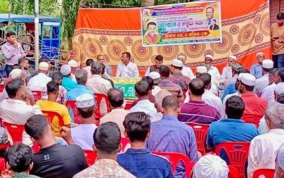 আখাউড়ায় মতিনের সমর্থনে বিশাল জনসভা।