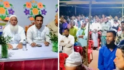 আখাউড়ায় চেয়ারম্যান প্রার্থী শাহজাহান মিয়ার সমর্থনে সভা
