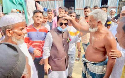 ছয়ঘড়িয়া ও খলাপাড়া গ্রামের মানুষের ভালোবাসায় সিক্ত চেয়ারম্যান প্রার্থী মতিন