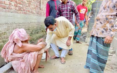 তৃণমূল মানুষের সাথে গনসংযোগ করছেন চেয়ারম্যান প্রার্থী মতিন