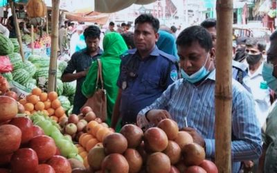 আখাউড়ায় বেশিদামে তরমুজ বিক্রির দায়ে  দায়ে ৩ ব্যবসায়ীকে জরিমানা