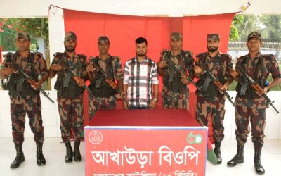 চট্টগ্রামের স্বেচ্ছাসেবক লীগ নেতা আখাউড়ায় স্থলবন্দরে আটক