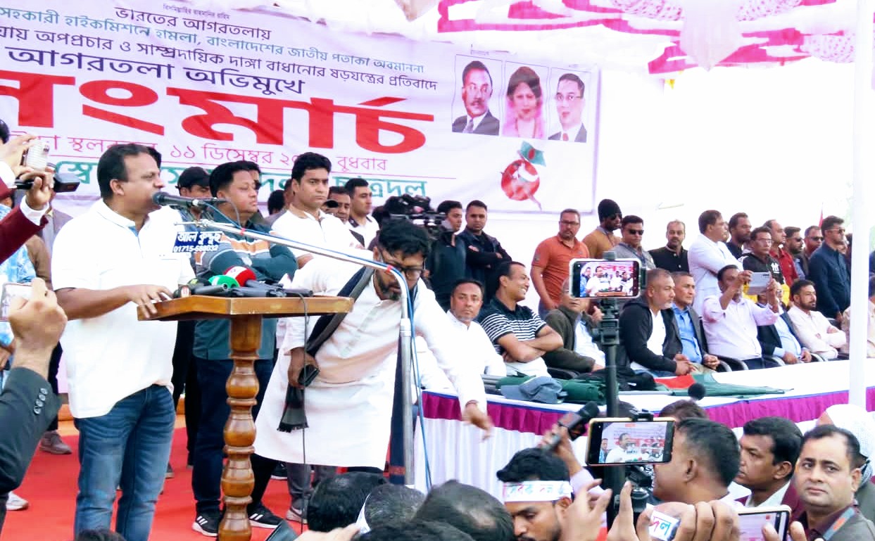 সার্বভৌম প্রশ্নে এদেশের মানুষ ঝুকি নিতে রাজি লং মার্চ থেকে-বিএনপি