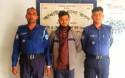 আখাউড়ায় নিষিদ্ধ ঘোষিত ছাত্রলীগ নেতা গ্রেফতার
