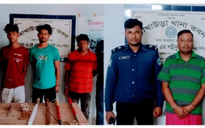 আখাউড়ায় শ্রমিকলীগ নেতাসহ তিন ডাকাত গ্রেফতার