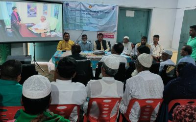 আখাউড়ায় গ্রাম আদালত বিষয়ক কমিউনিটি মতবিনিময় সভা