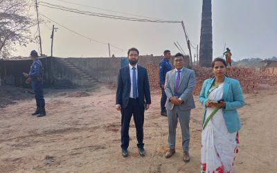 আখাউড়ার ইটভাটায় কৃষি জমির মাটি,মোবাইল কোর্টে জরিমানা