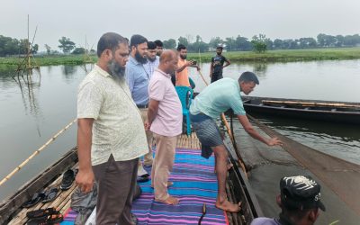 আখাউড়ায় ৪ লাখ টাকার চায়না রিং ও খড়া জাল জব্দ, জরিমানা