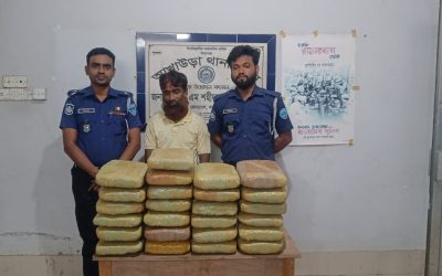 আখাউড়ায় পৃথক অভিযানে ৭০ কেজি গাঁজাসহ গ্রেফতার ৩