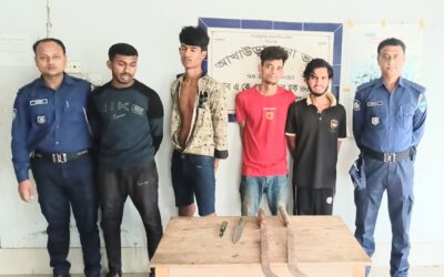 আখাউড়ায় ডাকাতির প্রস্তুতিকালে অস্ত্রসহ গ্রেফতার-৪