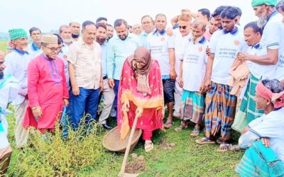 আখাউড়ায় ৬ কিলোমিটার চকিমুড়া খাল খনন কাজের উদ্বোধন