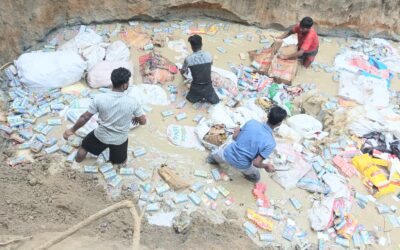 আখাউড়ায় অবৈধ মেয়াদোত্তীর্ণ ভারতীয় পণ্য ধ্বংস করলো কাস্টমস