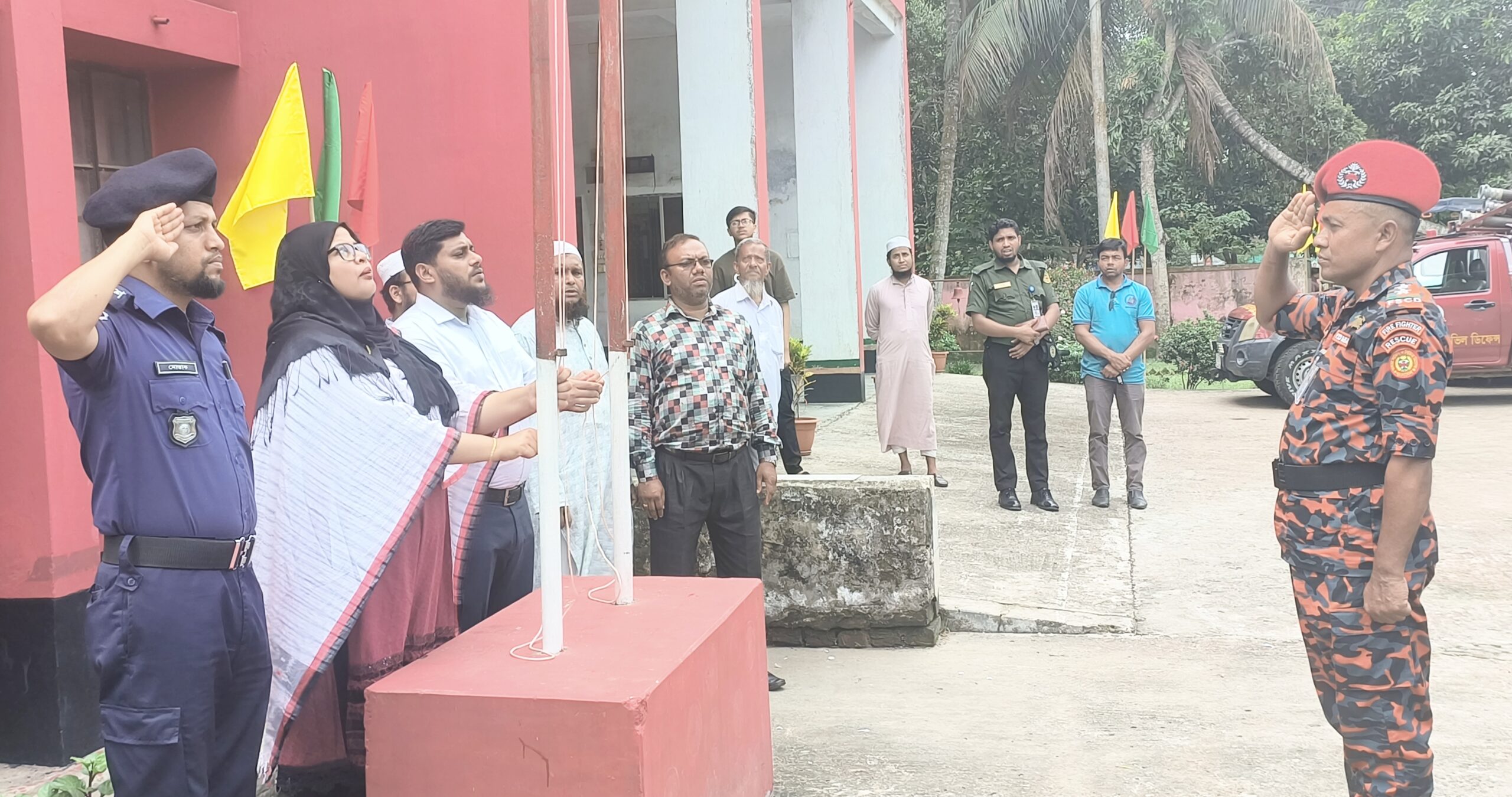 আখাউড়ায় ফায়ার সার্ভিস ও সিভিল ডিফেন্স সপ্তাহ উদ্বোধন