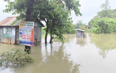 ত্রিপুরার পাহাড়ি ঢলে আখাউড়া সীমান্তবর্তী  এলাকা প্লাবিত