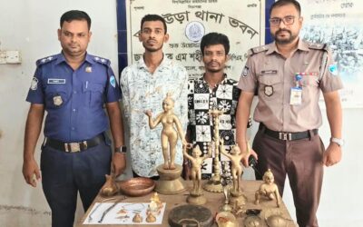 আখাউড়ায় মন্দিরে চুরির ঘটনায় গ্রেপ্তার-২ চোরাই মালামাল উদ্ধার